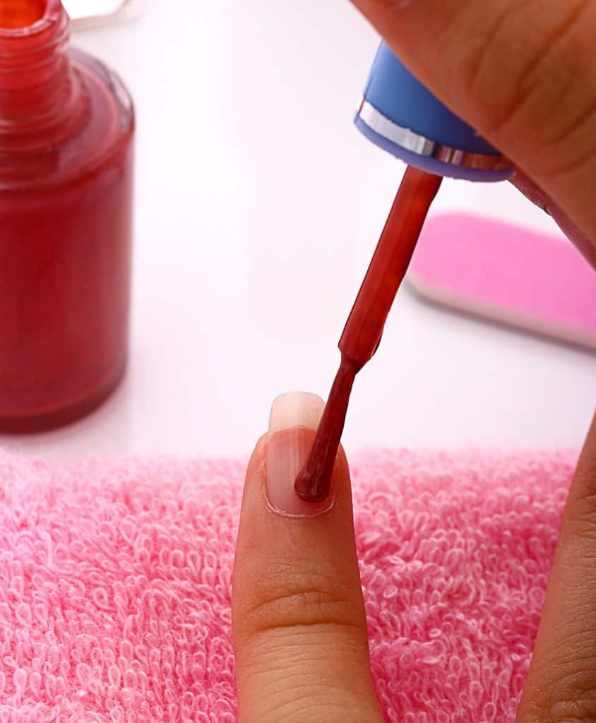 Protect your fingernails with leftover candle wax