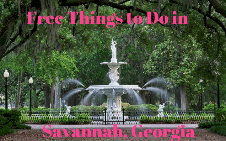 Free things to do in Savannah Georgia