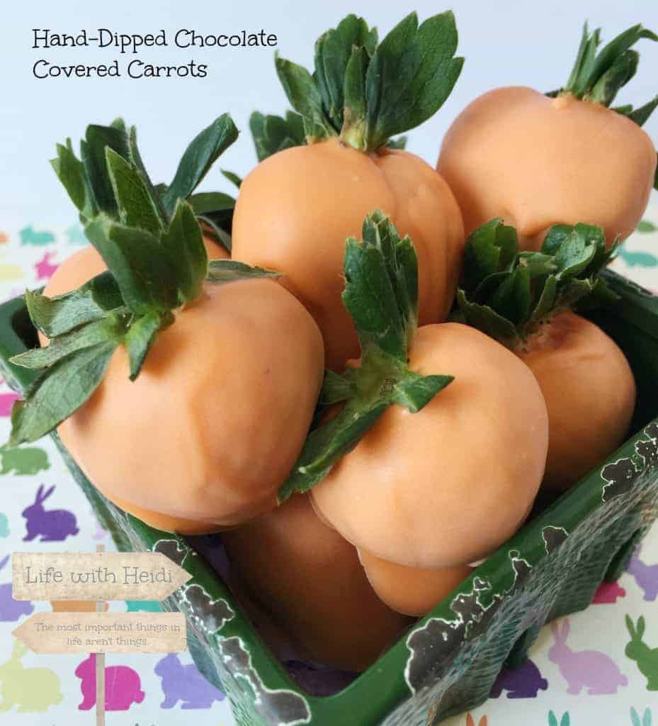 Hand-Dipped Chocolate Covered Carrots