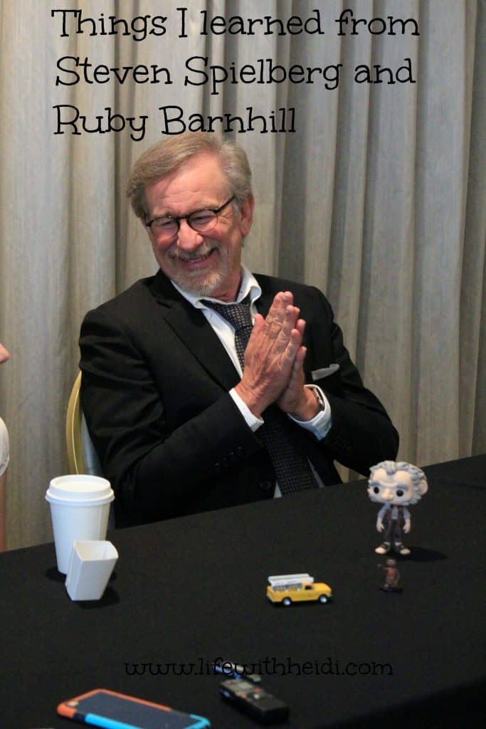 Things I learned from Steven Spielberg and Ruby Barnhill