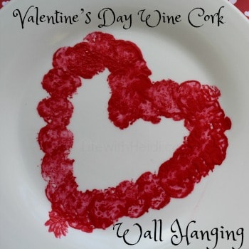 Valentine’s Day Wine Cork Wall Hanging