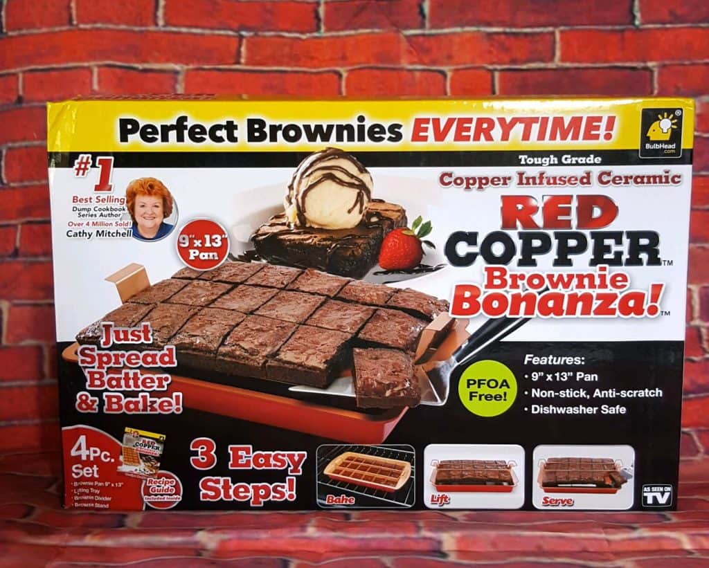 Red Copper Brownie Bonanza Pan